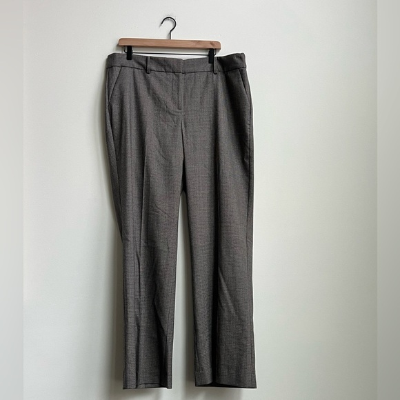NWT Talbots Newport Houndstooth Trouser Pants Wool 16 Academia Professional - Picture 2 of 15